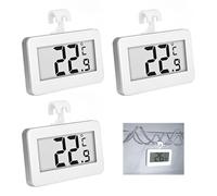 3 Piezas Termómetro Digital Nevera, Termometro Congelador Frigorífico LCD, Mini Termómetro Refrigerador Nevera con Pantalla Clara Gancho, Compacto para Cocina Hogar Restaurantes, Rango -20°C a 50°C