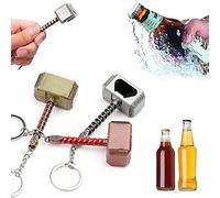 3 Piezas Thor Hammer Abrebotellas, Martillo Thor Abrebotellas de Cerveza, Martillo de Thor Abrebotellas en Forma, para la Decoración del Hogar de la Barra,Regalos Creativos para los Amantes de Marvel