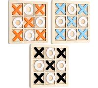 3 piezas Tic Tac Toe de minijuegos con detalles, envueltos individualmente, rompecabezas de estrategia cerebral para adultos niños para cumpleaños, fiestas escolares y infantiles.