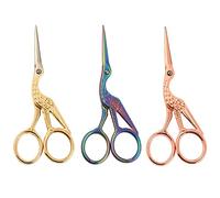 3 Piezas Tijeras de Costura Retro, Tijeras de Costura Vintage, Tijeras Costura Acero Inoxidable Vintage, Tijeras para Grúa, para Bordados, Trabajos con Agujas, Obras Arte y Uso Diario, 11,5 cm