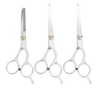 3 Piezas Tijeras Profesionales 6 Pulgadas para Cortar el Cabello | Uso en Casa y Peluquería, Agarre Cómodo y Superficie Lisa, Corte Preciso, Juego Tijera de Entresacar