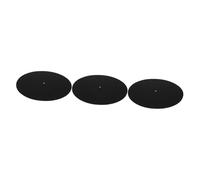 3 Piezas Tocadiscos De Vinilo Alfombrilla Para Plato Jugador Almohadilla Placa Giratoria Estera Del Tocadiscos Alfombrillas Registro Alfombra Deslizante Black Lana HEMOTON