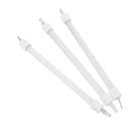 3 Piezas Tubo Calefactor de Cuarzo Blanco de 19cm para Estufa Infrarroja | Cerámica y Cuarzo, Instalación Clip de Inserción, Diseño de Cinco Caras, Recambio para Reparación