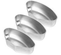 3 Piezas Vaporera de Acero Inoxidable para Cocinar al Vapor, Plata | Inserto Multifuncional, Rejilla para Arroz y Horno, Bandeja Segmentada para Huevos y Dumplings