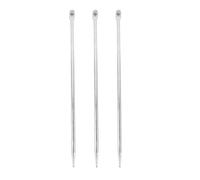 3 Piezas Varilla de Puesta a Tierra de Acero Galvanizado 19.69in | Punta Afilada de Penetración Profunda, Fiable en Instalaciones de Respaldo, Protege Equipos y Antenas