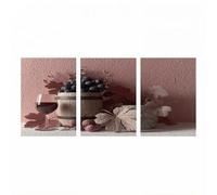 3 Piezas Vino Pintar por Numeros Adultos 110 x 70 cm*3 Luminiscencia Pintura por Numeros Adultos Paisaje para Decoracion Pared, DIY Lienzos para Cuadros Decoracion Salon Modernos Regalo Mujer JLYH0952
