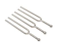 3 piezas Yootones A 440Hz Tuning Tenedor Sintonizador Estándar Herramienta de Tono Instrumentos Musicales para Violín Guitarra Sintonizador Dispositivo (Plata)