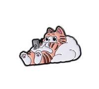 3. Pin de metal ligero para atuendos diarios, fiestas y estilos creativos, aleación y metal con temática animal, One Size, Como se describe