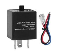 3-PIN Relé, 12V 24V Ajustable LED Flasher Relay Flasher Light Flasher para motocicleta automotriz, Relé Intermitente Ciclomotor Electronic LED Flasher para Vehículos y Motocicletas