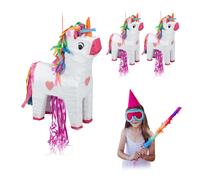 3 piñatas unicornio para rellenar Juego fiesta para niñas Celebración cumpleaños
