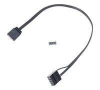 3 pines 5 V 25/40 cm Computadoras Placas base Interfaces a cable de extensión macho de 3 pines Adaptadores de corriente para ventilador Trio RGB Cable de de refrigeración por agua LED