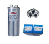 3 PINES CBB65 450 V CA 50 + 15 µF 25 + 3 µF 60 + 5 µF 25 + 5 µF 30 + 2 µF Condensador de motor Condensador de arranque del compresor del aire acondicionado Condensador de funcionamiento(35 5uf)