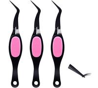 3 Pinzas de Precisión Pinzas Artesanales Herramientas de Bloqueo de Cruce Pinzas de Acero Inoxidable Pinzas de Agarre Inverso Suave Herramientas de Joyería de Abalorios para DIY