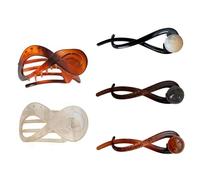 3 Pinzas Para El Cabello Retorcidas Y 2 Pinzas Para El Cabello En Forma De 8, Pinzas Para El Cabello Retro, Pinzas Para El Cabello Modernas Y Simples, Herramientas Para Peinar El Cabello