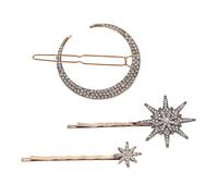 3 pinzas para el pelo con diamantes de imitación de estrella vintage para bodas, fiestas, mujeres y niñas, accesorios de novia