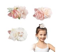 3 Pinzas Para El Pelo De Flores, Pinzas Para El Pelo Para Niñas, Elegantes Accesorios Para El Pelo De Flores, Pinzas Para El Pelo Para Niños, Pinzas Para El Pelo Exquisitas, Accesorios De Ropa