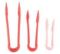 3 pinzas para servir alimentos, juego de pinzas de plástico para pan, pinzas de cocina reutilizables para ensalada, pinzas de cocina para hornear, abrazadera de pan