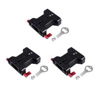 3 placas base multifunción para cámara con abrazadera de riel de varilla de 15 mm para DSLR S