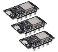 3 placas de desarrollo ESP32 NodeMCU Módulo: ESP32 Tipo C NodeMCU placa de desarrollo, ESP-WROOM-32, 2,4 GHz Dual Mode WiFi + Bluetooth Dual Core Microcontrolador integrado, chip CH340C