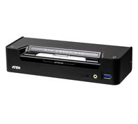 3-Port USB-C DisplayPort Hybrid KVMP™ Switch with power adapter