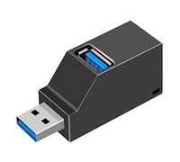 3-Port USB Extension Hub,USB3.0 USB2.0 High Data Rate for Mac Book Pro, i M AC, PC, Laptop, USB Flash Drives, Sur Face Pro, XPS, Mini Portable