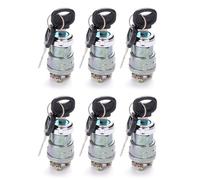 3 Position Ignition Switch with Key -12V Universal Engine Starter Key Switch Off/On/(Start) 3 Position for Car Motorcycle Tractor UTV ATV Modified Car M-043- Acc/Off/IGN/(Start) (6set)