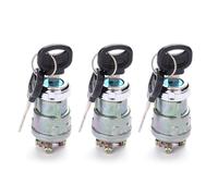 3 Position Ignition Switch with Key -12V Universal Engine Starter Key Switch Off/On/(Start) 3 Position for Car Motorcycle Tractor UTV ATV Modified Car M-043- Acc/Off/IGN/(Start) (3set)