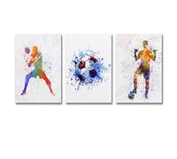 3 pósteres minimalistas de fútbol de fitness (1) 3 pósteres minimalistas de fútbol de fitness (2) 3 pósteres minimalistas de fútbol de fitness (1) lienzo de arte de pared decoración de habitación
