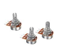 3 potenciómetros de guitarra con control de tono, volumen moleteado A1M, guitarras eléctricas, potes rectos, accesorios de reparación