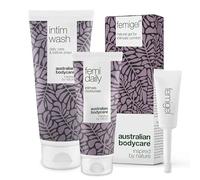 3 productos para el cuidado íntimo | Ayuda a reducir la sequedad, la picazón y el enrojecimiento | Dentro del kit: Intim Wash 200ml + Femi Daily 100ml + Femigel 5x5ml | Australian Bodycare