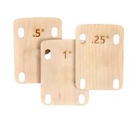 3 protectores de cuello de guitarra de 0,25 0,5 y 1 grado, herramienta de placa de mástil de guitarra de arce, cuñas de mástil de madera