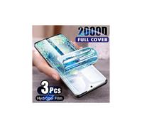 3 protectores de pantalla de hidrogel de cobertura total compatibles con Samsung Galaxy S23S10S20S21S22S24Ultra Plus FE A14A23A34A54