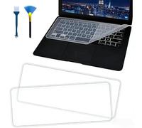 3 protectores de teclado compatibles con Asus Lenovo Acer HP Dell de 15 a 17 pulgadas y 2 piezas de cepillo de teclado, fundas de silicona para teclado de protección contra el polvo, ultra delgada