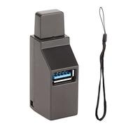 3 Puertos Adaptador de extensión de división USB Hub 90 Grados con Puerto de Interfaz USB3.0 USB2.0 para conectar la computadora portátil, Disco Duro móvil, Disco U, cámara, Mouse