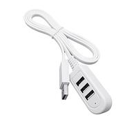 3 puertos USB multifunción 3A cargador convertidor extensión extensión línea expansión multipuerto Hub cable de datos accesorios USB Hub divisor para cargar portátil 3 puertos