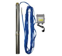 3 Pulgadas Bomba Pozo Profundo CS 75QJD122-0.55, 30m Cable Y Caja Control 230V /