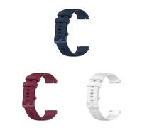3 pulseras compatibles con Withings ScanWatch Light de 37 mm, 18 mm Sport Waterproof Ersatzarmband Silikon Wechselarmband für Withings ScanWatch Light 37mm Uhrarmband
