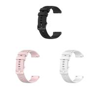 3 pulseras compatibles con Withings ScanWatch Light de 37 mm, 18 mm Sport Waterproof Ersatzarmband Silikon Wechselarmband für Withings ScanWatch Light 37mm Uhrarmband