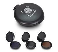 3 Pz Almohadilla de Tinta Profesional de Huellas Dactilares Almohadilla de Tinta Borrable de Secado Rápido con Impresiones Transparentes para Identificación de Seguridad Oficina - Negro Azul Rojo