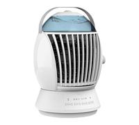 3 radiadores portátiles de 3 velocidades con oscilación silenciosa y función de nebulización para espacios de escritorio interiores y exteriores, ventilador de refrigeración USB