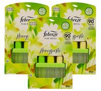 3 recambios de enchufe Febreze 3Volution de 20 ml, madreselva