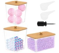 3 recipientes para lavandería, caja de almacenamiento parcial para cápsulas de detergente, recipiente transparente para hojas de secado con tapa y cuchara, recipiente para polvo perfumado en polvo de