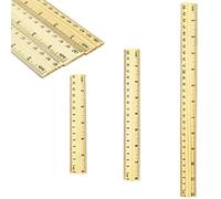 3 reglas de madera, regla plana, regla vintage, regla de enseñanza, regla de estudiante, regla de medición, regla recta, regla resistente a roturas, regla inastillable, oficina, sudoración