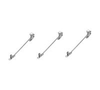 3 resortes de gas hidráulicos for gabinetes, capó, soporte de cama de RV, amortiguador de ajuste seguro(Silverx3pcs,20X4CMx3pcs)