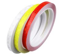 3 Rollo 1cm*8m Cinta Adhesiva Luminosa,Cinta Reflectante Autoadhesiva,Cinta de Advertencia,Etiqueta Reflectante,Adhesivo Protección Reflectante,para Vehículos,bicicletas,mochilas,ropa