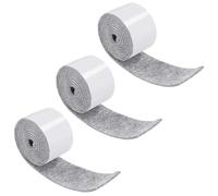 3 Rollos 100 * 2cm Almohadillas de Fieltro Autoadhesivo, Tiras Resistentes para sillas y pies de Muebles, Protector Muebles Antideslizante, Resistente a los Arañazos, Gris
