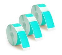 3 Rollos Cinta Etiquetadora para Phomemo D30 Rotuladora, 15mm x 30mm Rollo de Papel Térmico Adhesivo Etiquetas Térmicas para Hogar Oficina Escuela Suministros (Azul)