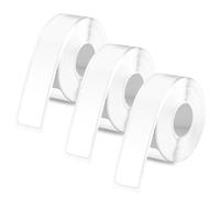 3 Rollos Cintas de Etiquetas para Phomemo D30, 15mmx6m Pegatinas Papel Térmico Largas Autoadhesivas Rollo Cinta para Rotuladora Papel Impresión Etiquetas para Oficina Hogar Cocina (Blanco)