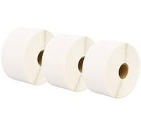 3 rollos compatibles 50 mm x 25 mm blanco etiquetas térmicas directas para Zebra GK420d GK420t GC420d GX420t GC420t GX430t GT800 LP2844 TLP 2844 Citizen CL-S521 CL-S621 CL-S631 (1000) 0 etiquetas por rollo)