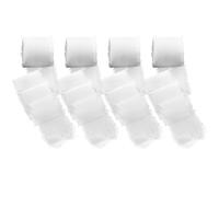 3 rollos de cinta de gasa blanca, 3,8 cm x 6 m, cinta decorativa para envolver regalos, ramo de boda, invitación de boda, con 1 par de tijeras en U